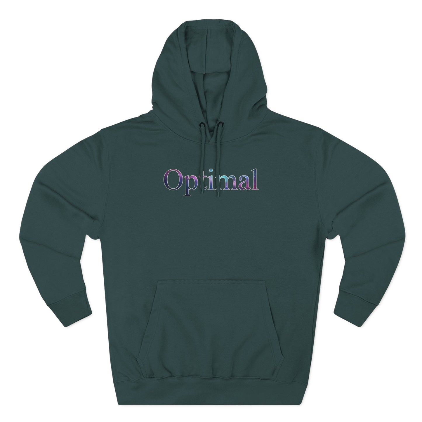 Optimal Hoodie — Cosmic Glow Human Graphic Fleece Hoodie