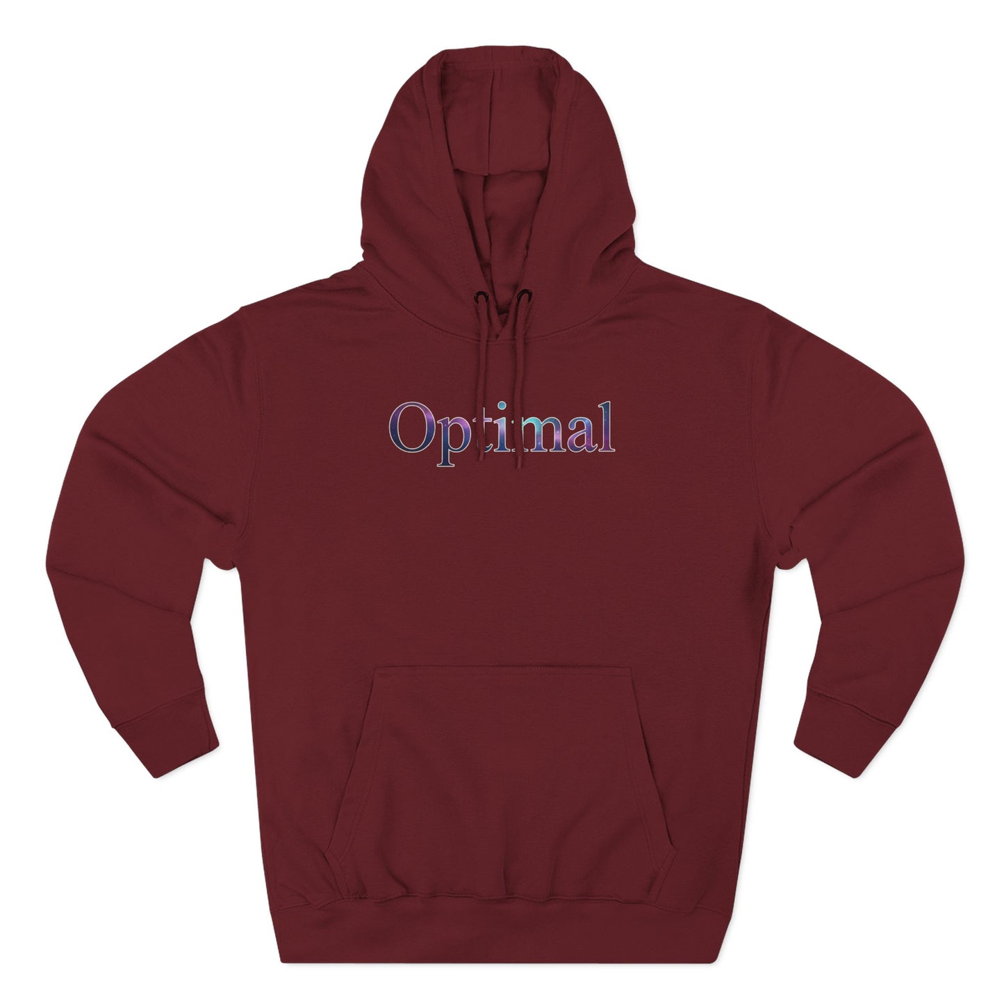 Optimal Hoodie — Cosmic Glow Human Graphic Fleece Hoodie