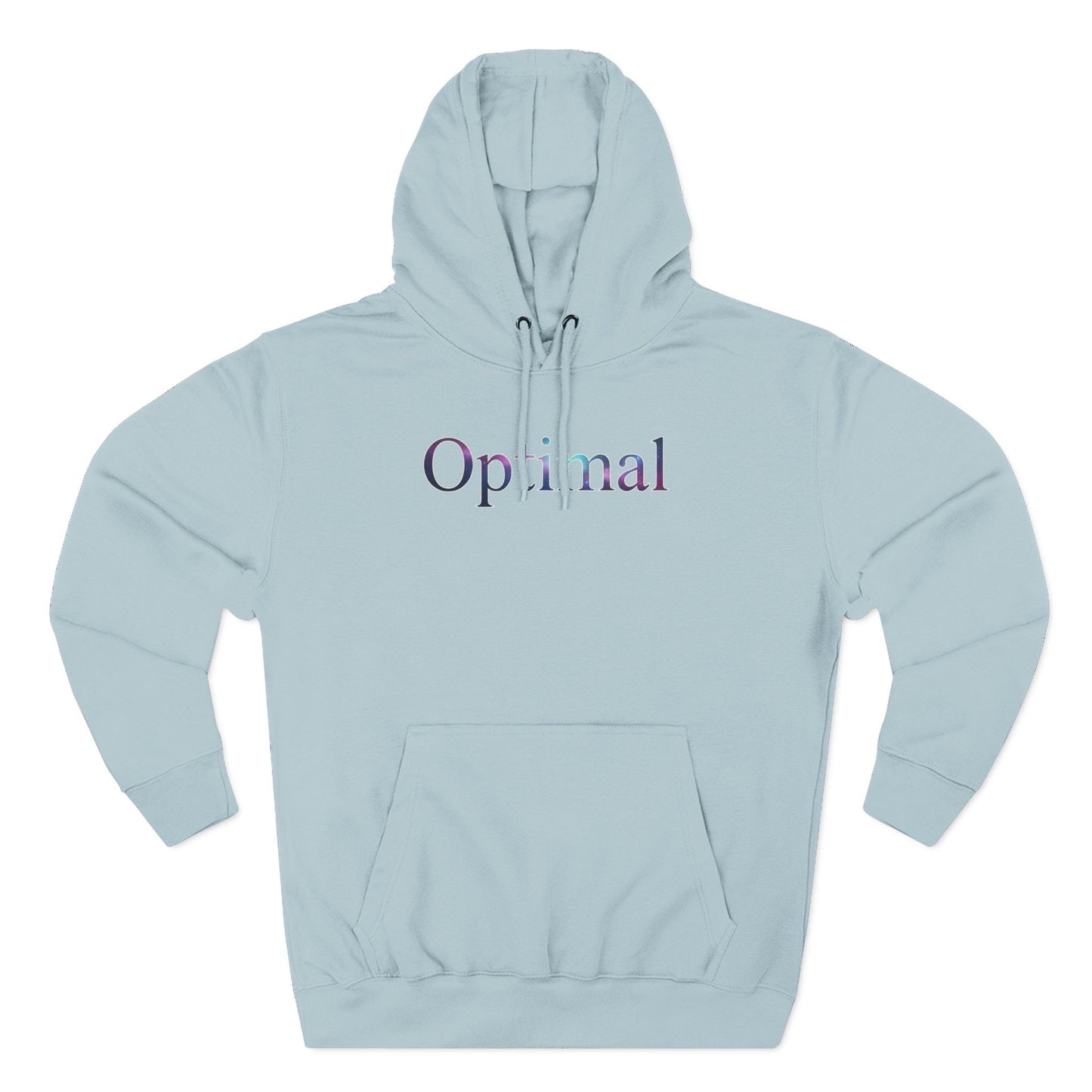 Optimal Hoodie — Cosmic Glow Human Graphic Fleece Hoodie
