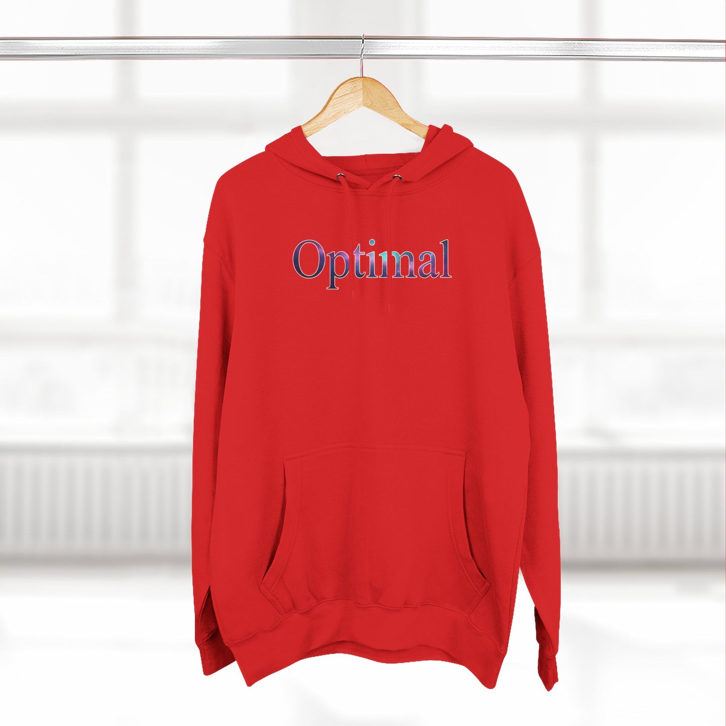 Optimal Hoodie — Cosmic Glow Human Graphic Fleece Hoodie
