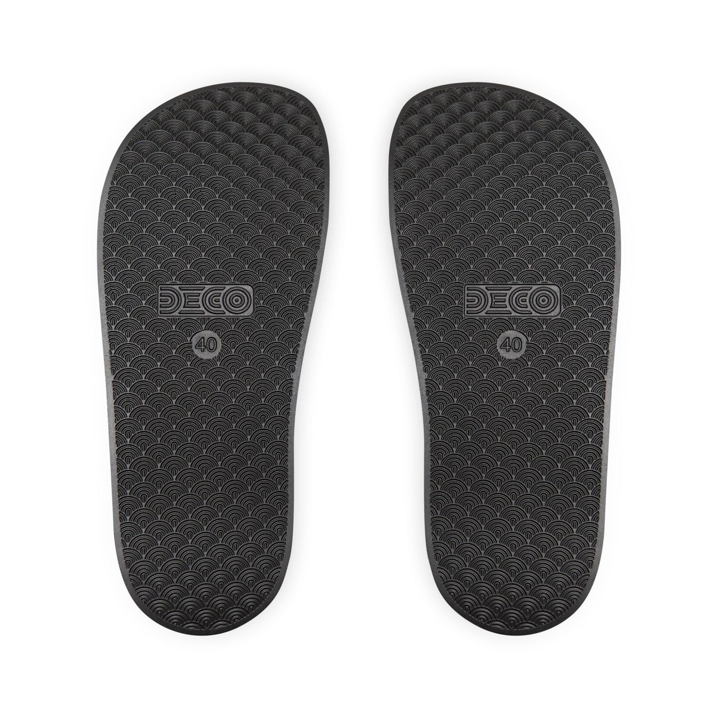 Men's White Slide Sandals — ‘Optimal’ Logo Removable Strap Comfortable Pool Slides