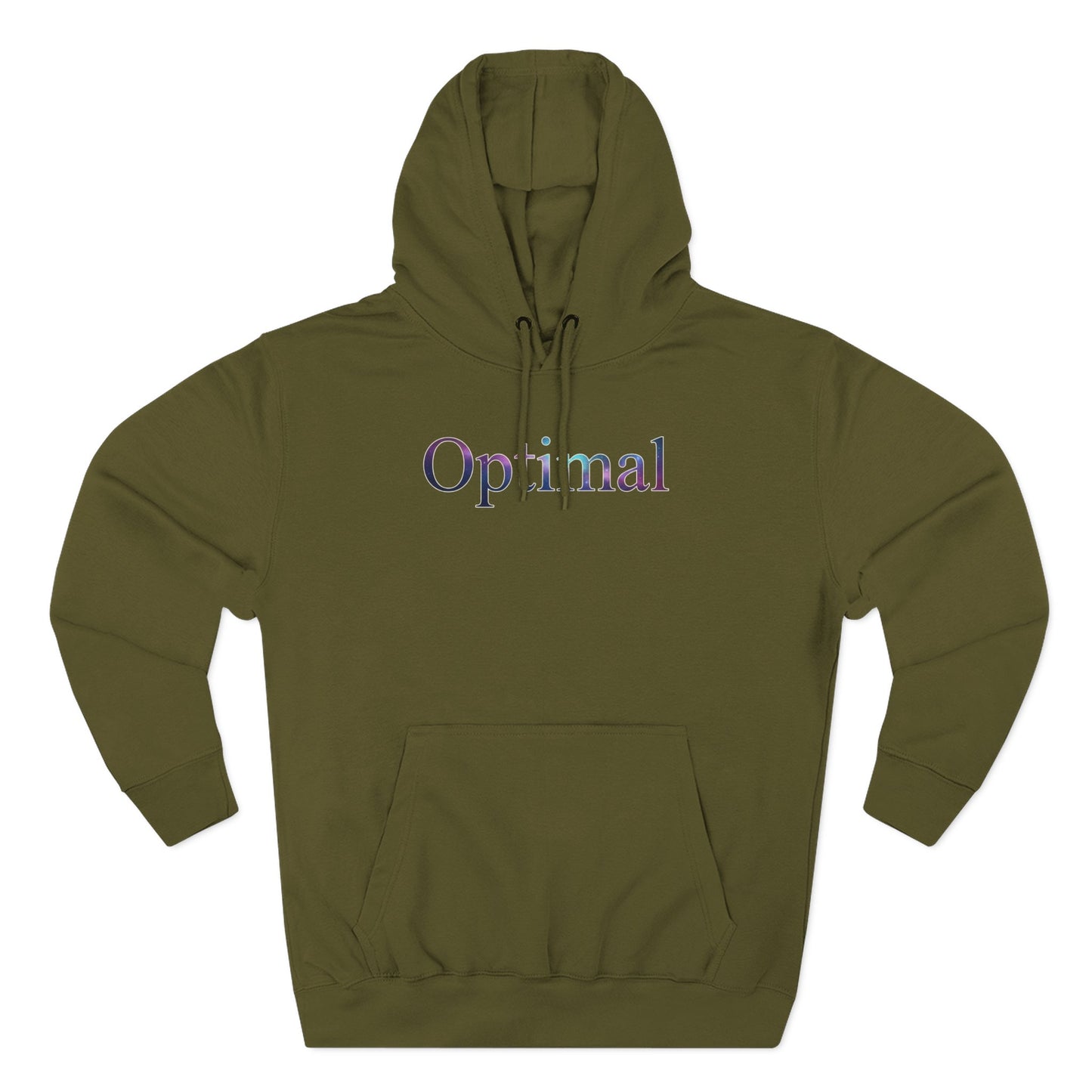 Optimal Hoodie — Cosmic Glow Human Graphic Fleece Hoodie