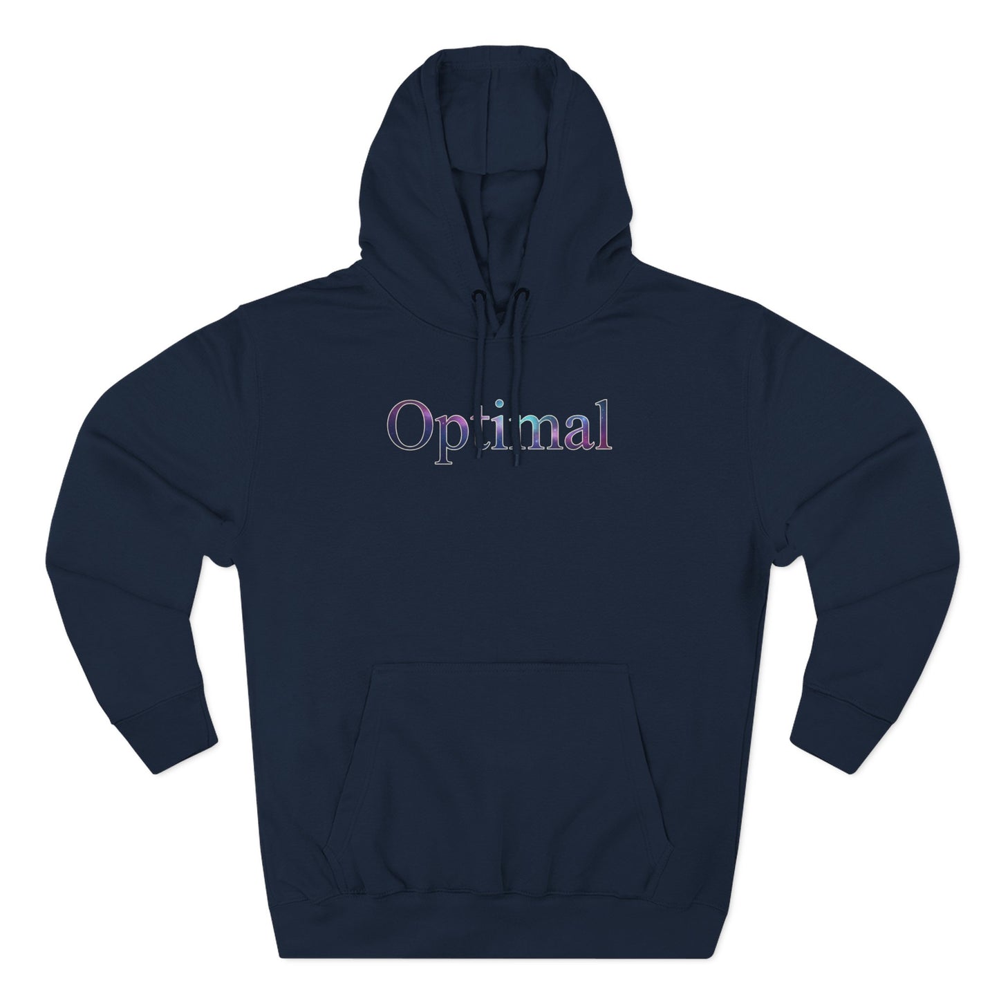 Optimal Hoodie — Cosmic Glow Human Graphic Fleece Hoodie