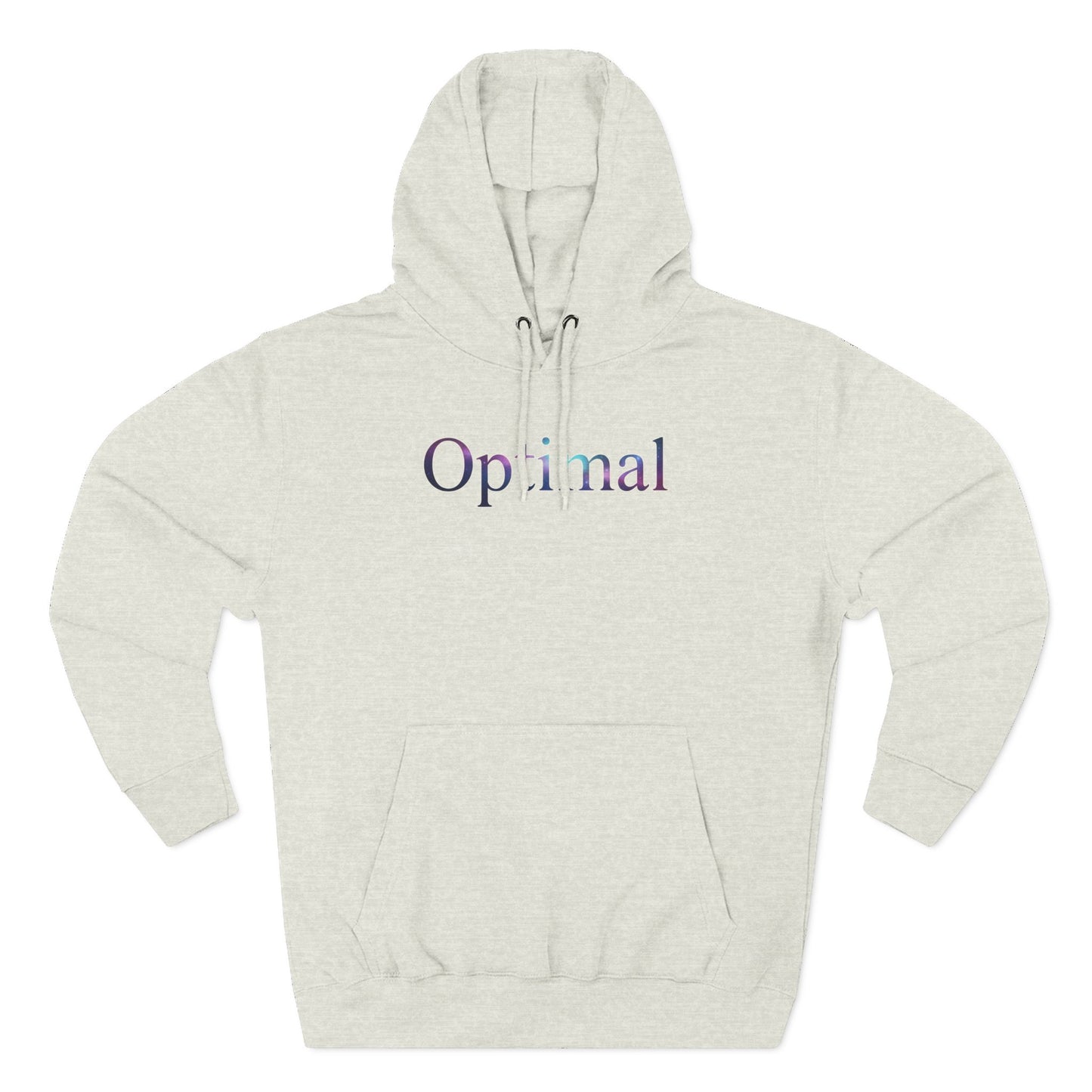 Optimal Hoodie — Cosmic Glow Human Graphic Fleece Hoodie