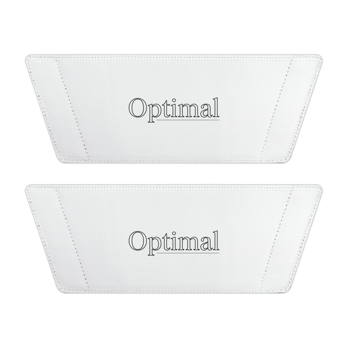 Men's White Slide Sandals — ‘Optimal’ Logo Removable Strap Comfortable Pool Slides