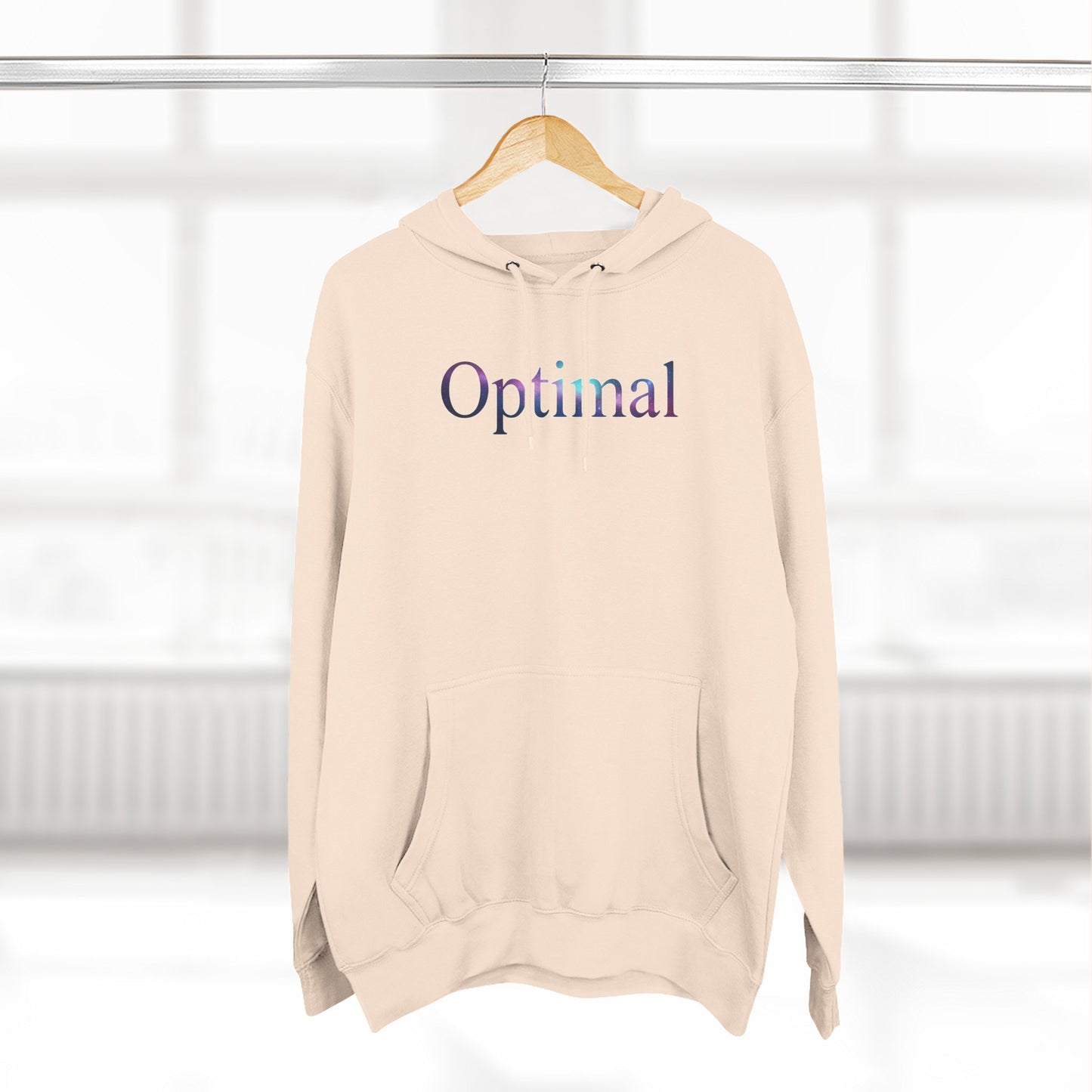 Optimal Hoodie — Cosmic Glow Human Graphic Fleece Hoodie