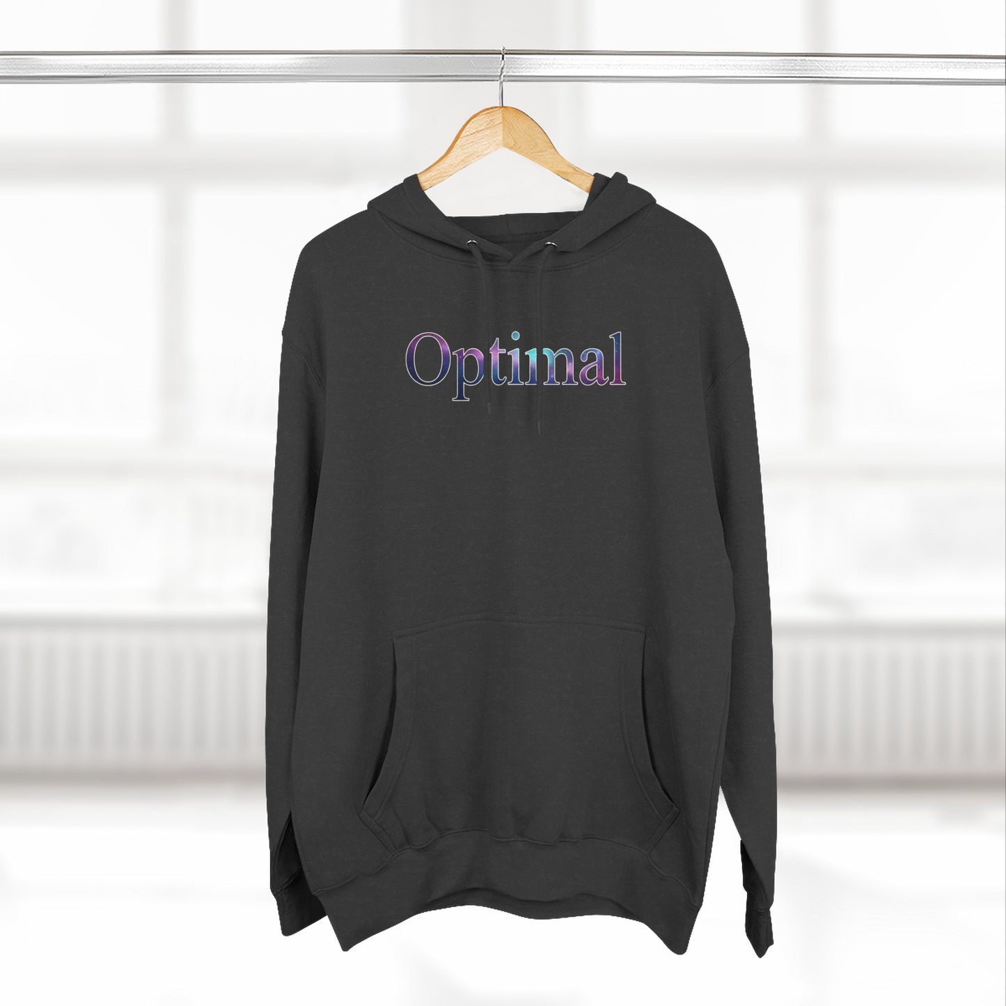 Optimal Hoodie — Cosmic Glow Human Graphic Fleece Hoodie