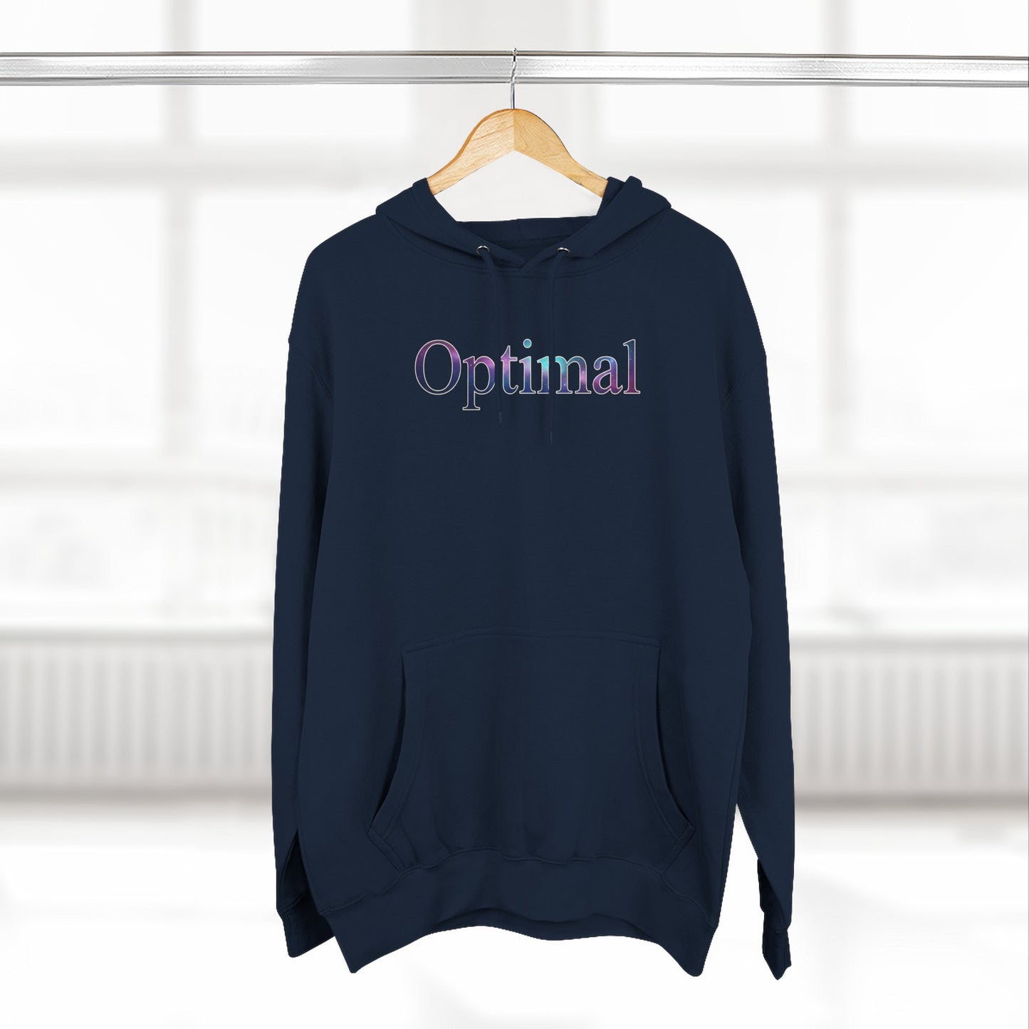 Optimal Hoodie — Cosmic Glow Human Graphic Fleece Hoodie