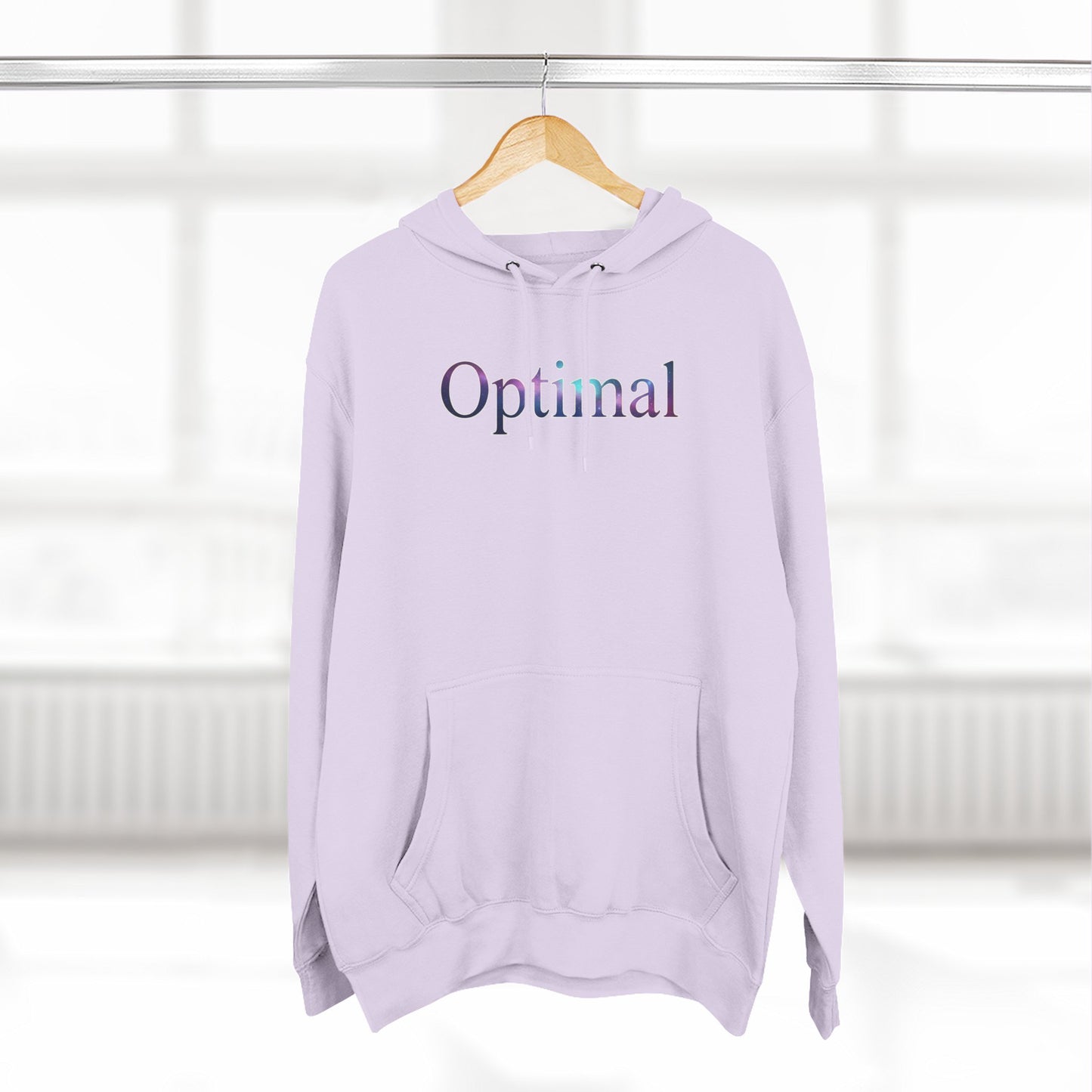 Optimal Hoodie — Cosmic Glow Human Graphic Fleece Hoodie