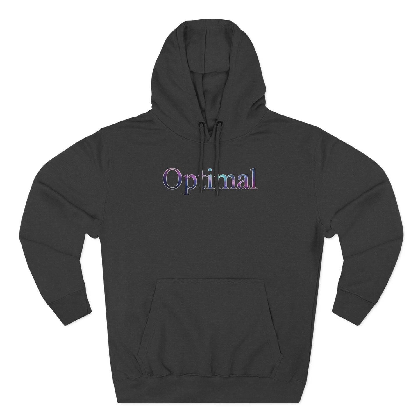 Optimal Hoodie — Cosmic Glow Human Graphic Fleece Hoodie