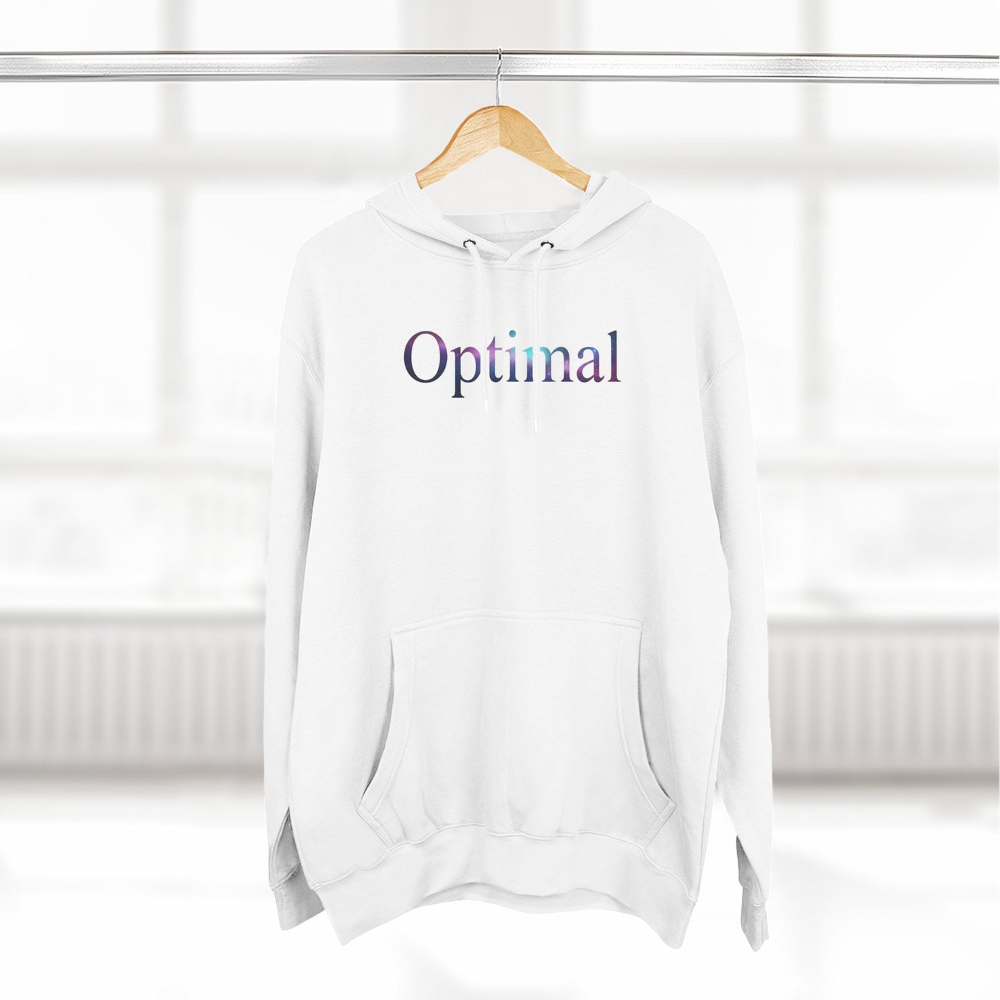 Optimal Hoodie — Cosmic Glow Human Graphic Fleece Hoodie