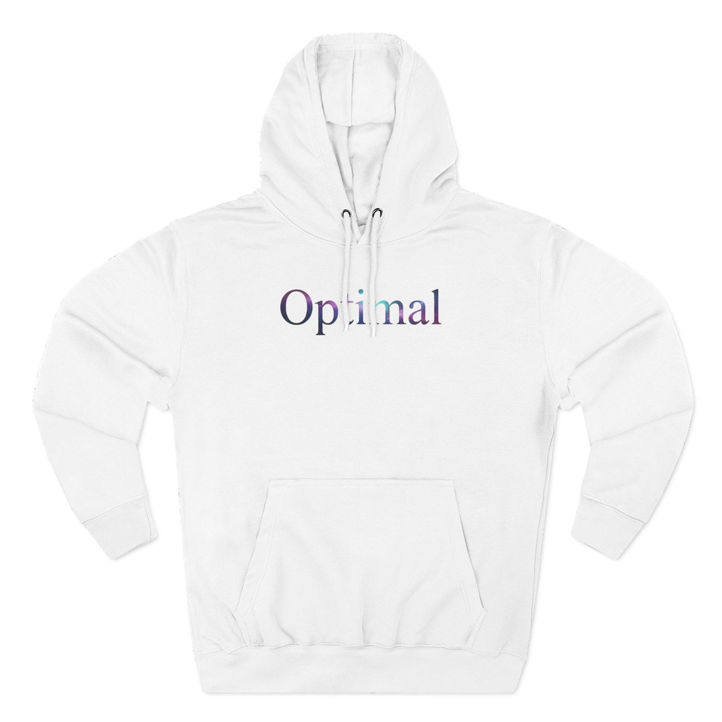 Optimal Hoodie — Cosmic Glow Human Graphic Fleece Hoodie