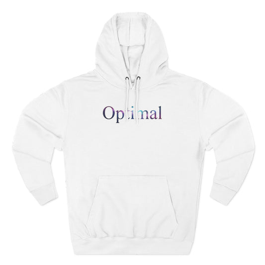Optimal Hoodie — Cosmic Glow Human Graphic Fleece Hoodie
