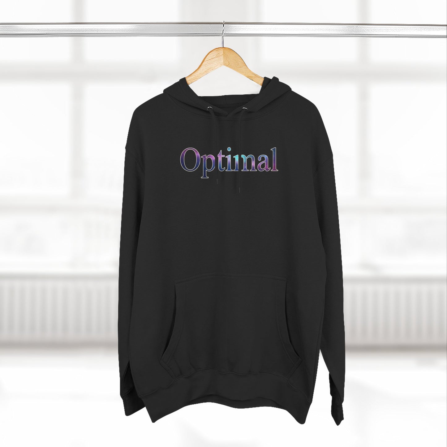 Optimal Hoodie — Cosmic Glow Human Graphic Fleece Hoodie