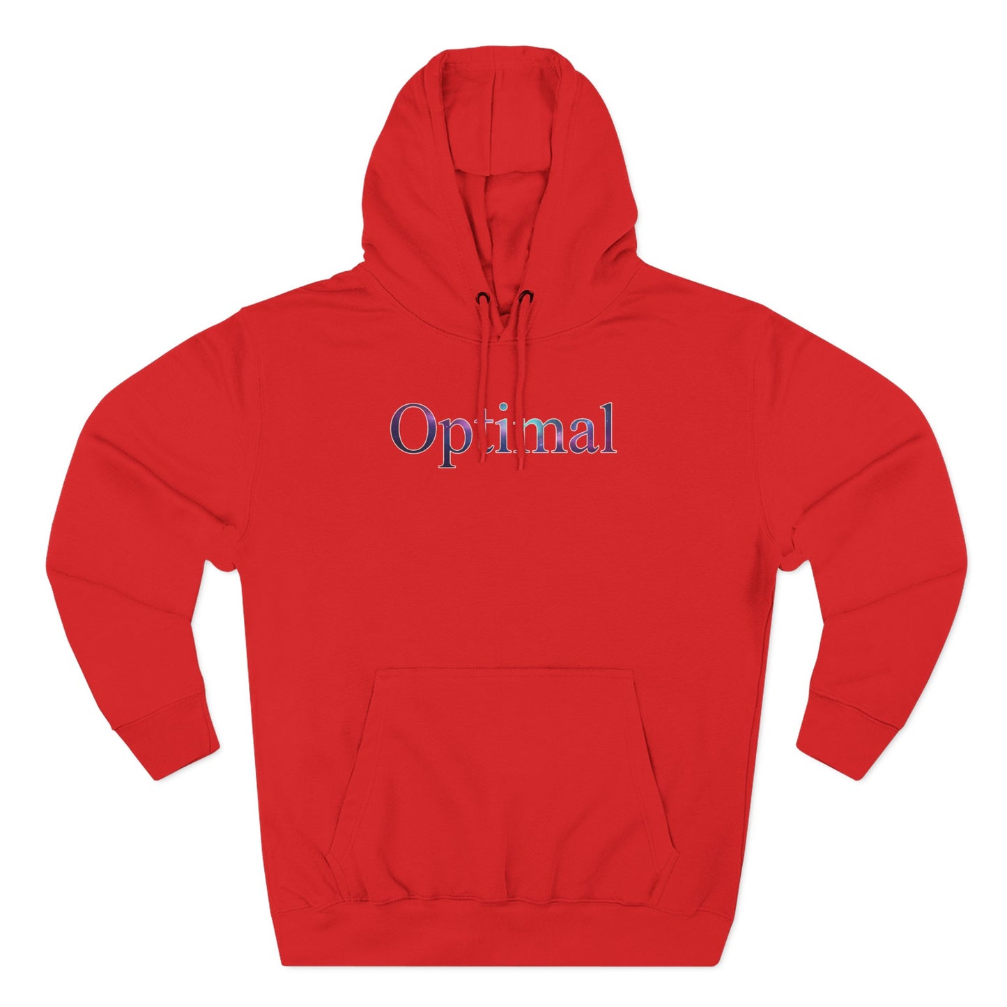 Optimal Hoodie — Cosmic Glow Human Graphic Fleece Hoodie