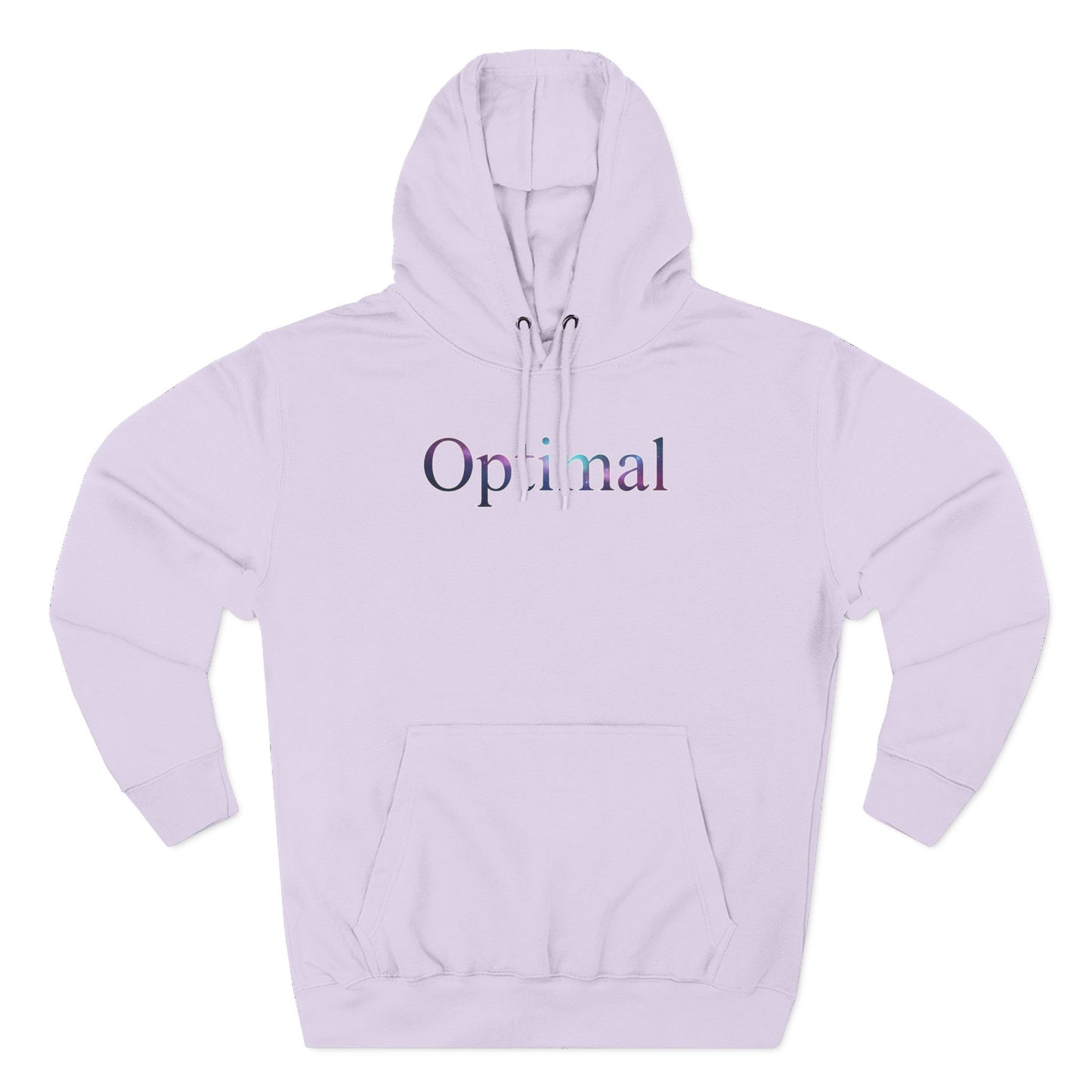 Optimal Hoodie — Cosmic Glow Human Graphic Fleece Hoodie