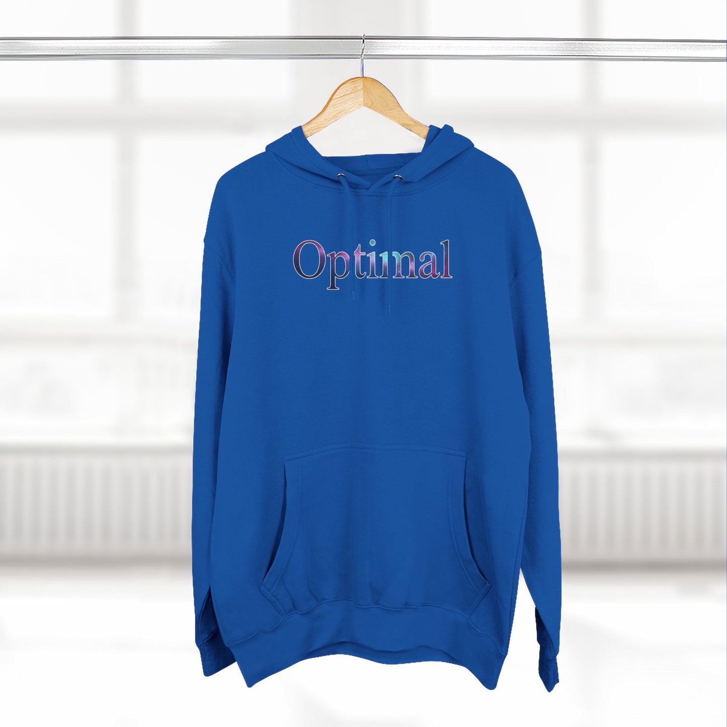 Optimal Hoodie — Cosmic Glow Human Graphic Fleece Hoodie