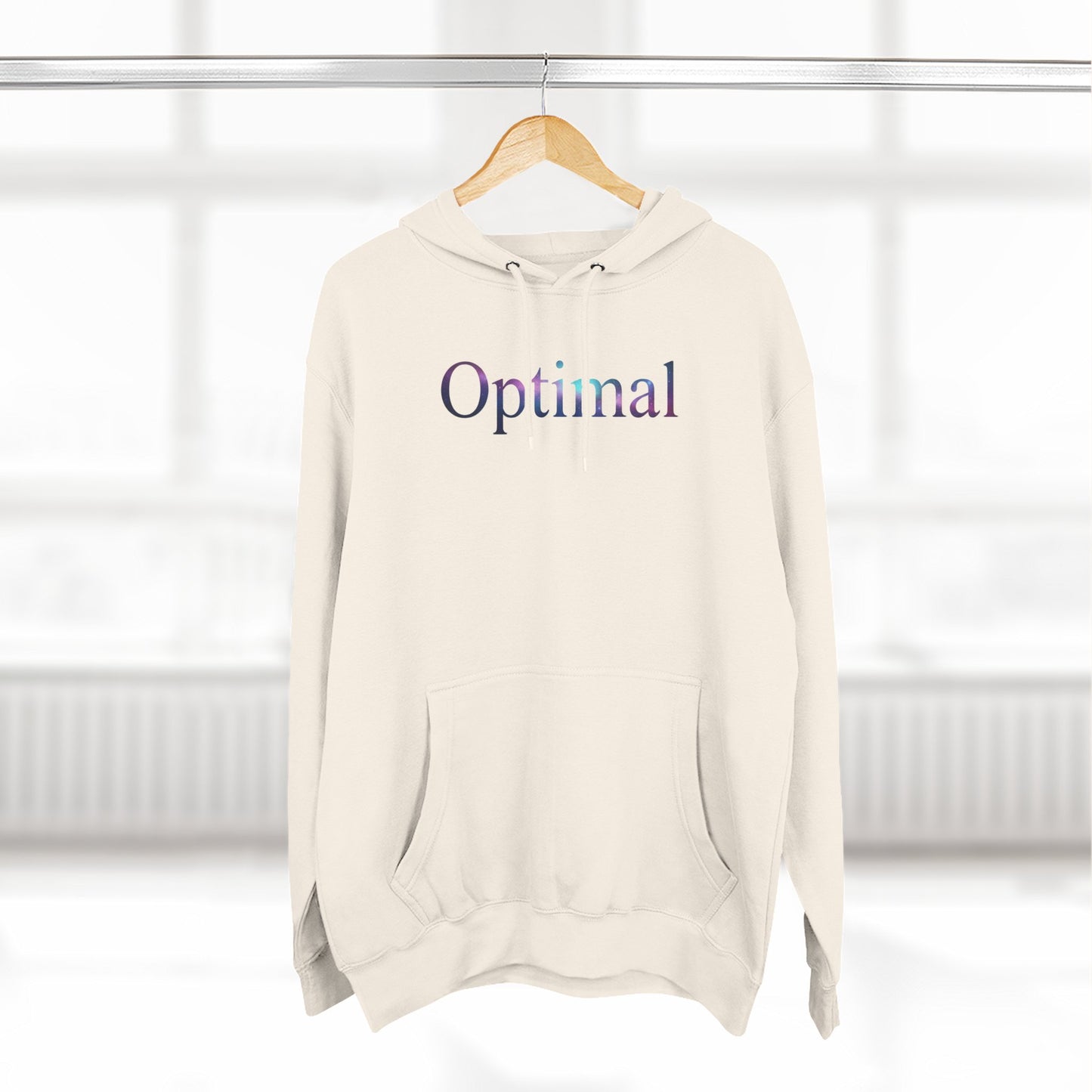Optimal Hoodie — Cosmic Glow Human Graphic Fleece Hoodie