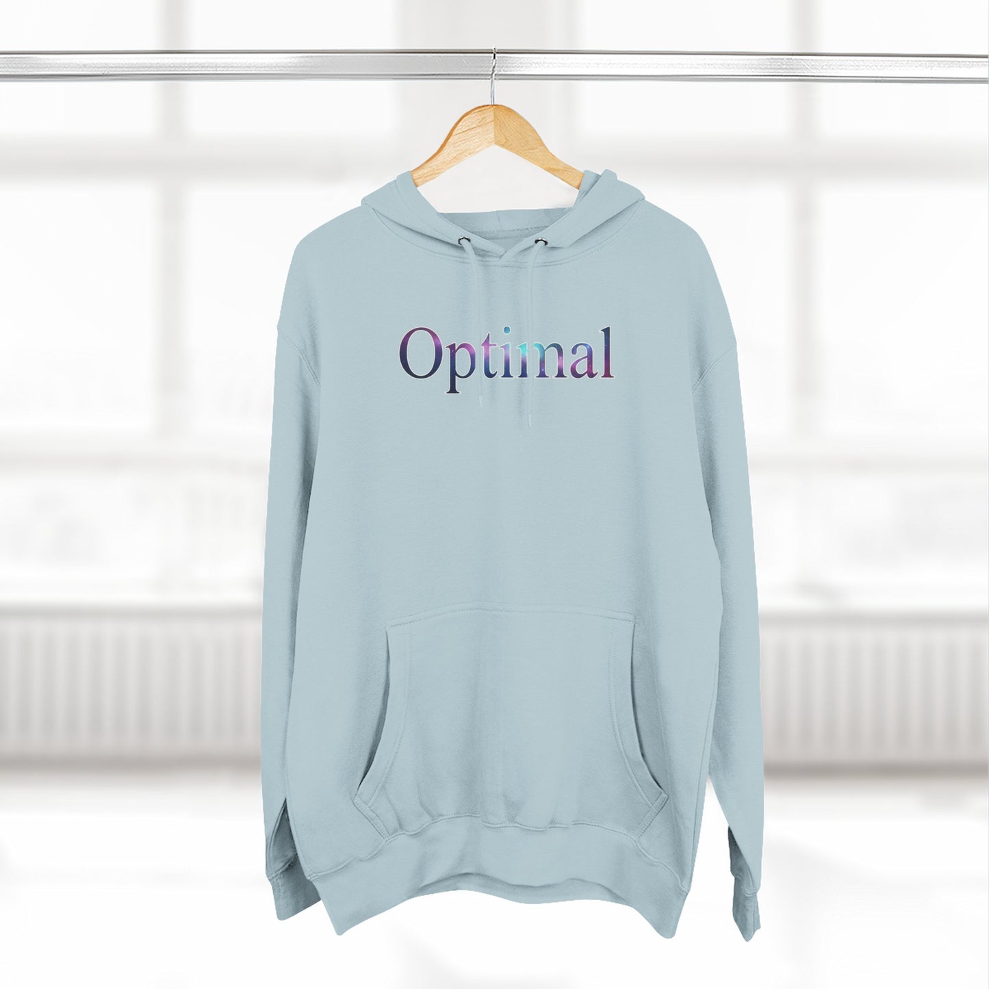 Optimal Hoodie — Cosmic Glow Human Graphic Fleece Hoodie