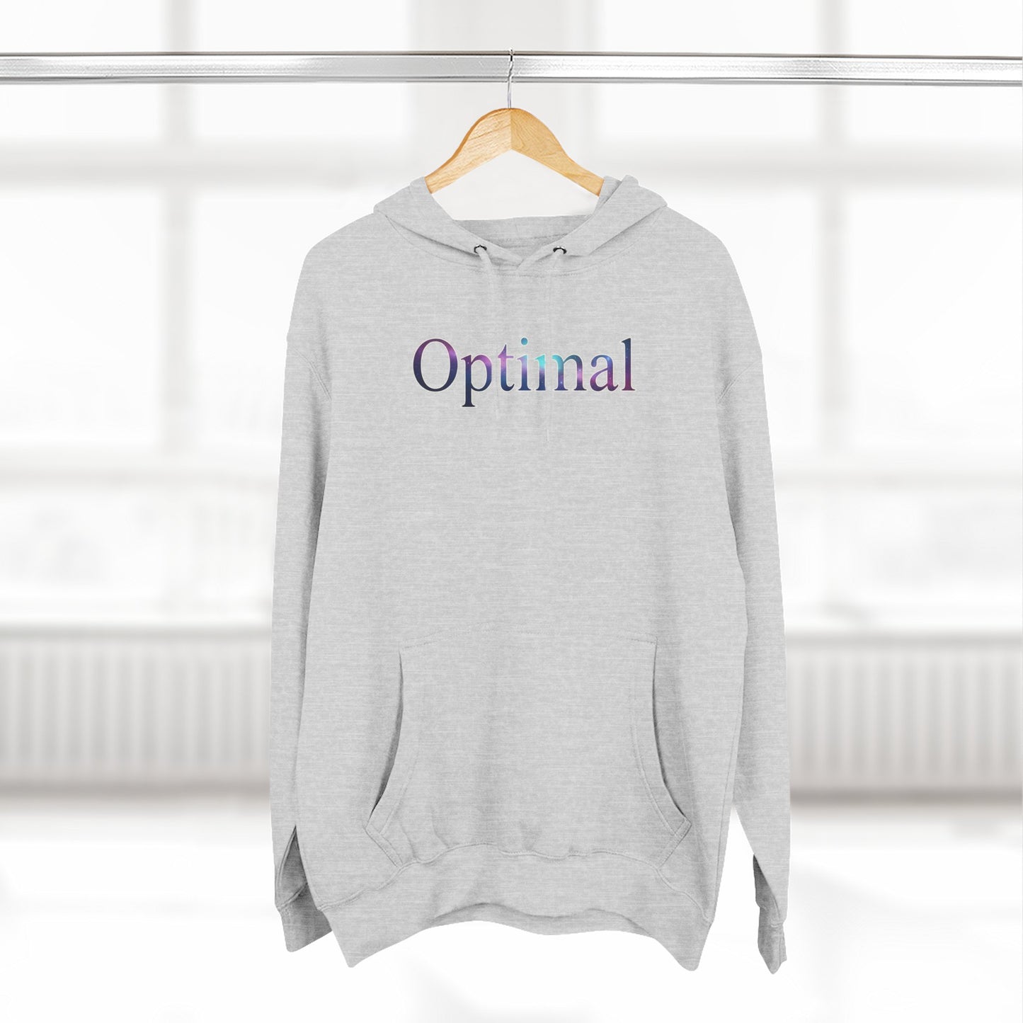 Optimal Hoodie — Cosmic Glow Human Graphic Fleece Hoodie
