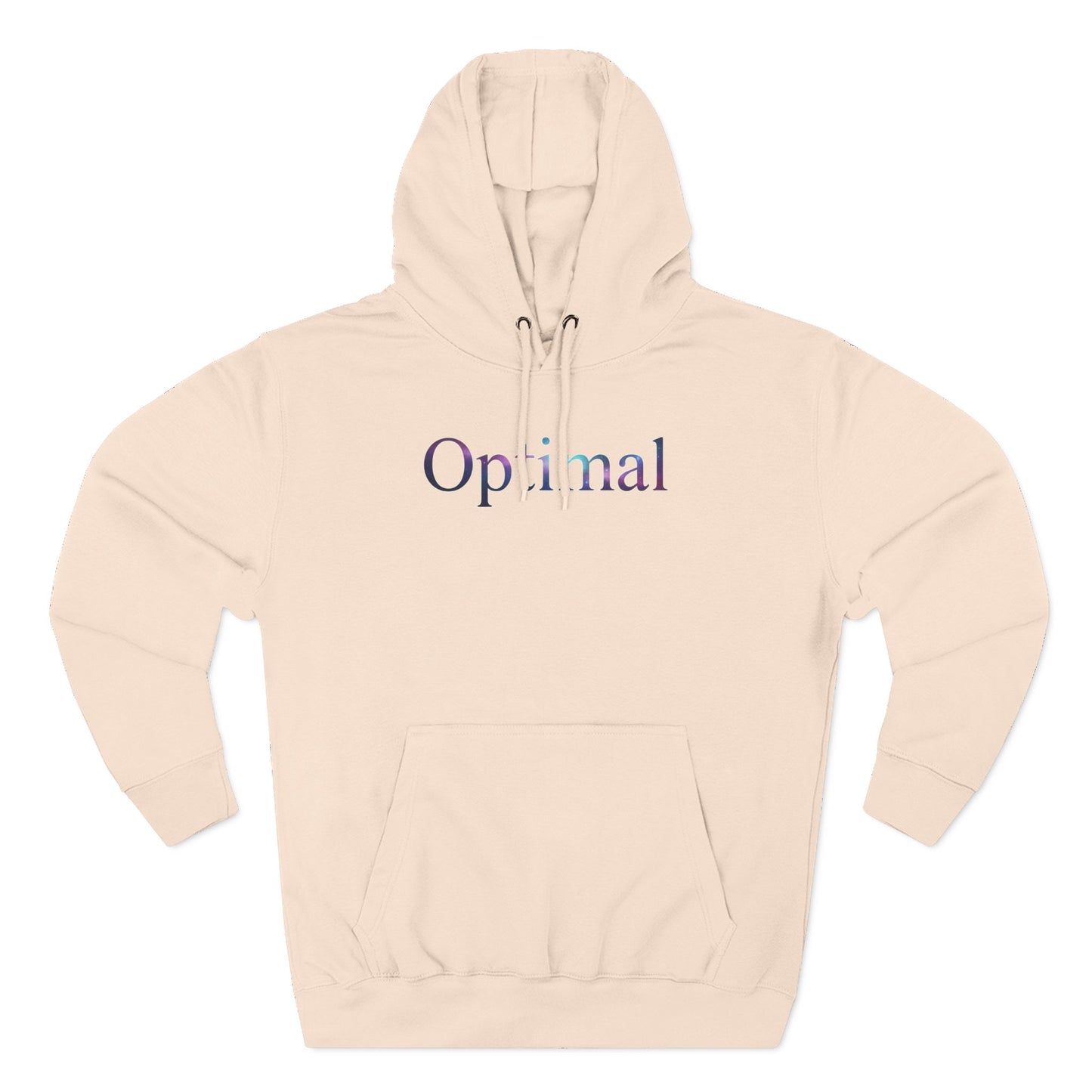 Optimal Hoodie — Cosmic Glow Human Graphic Fleece Hoodie