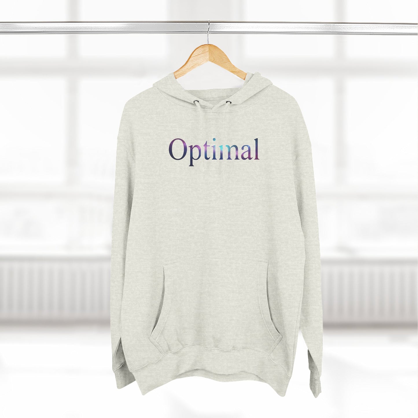 Optimal Hoodie — Cosmic Glow Human Graphic Fleece Hoodie