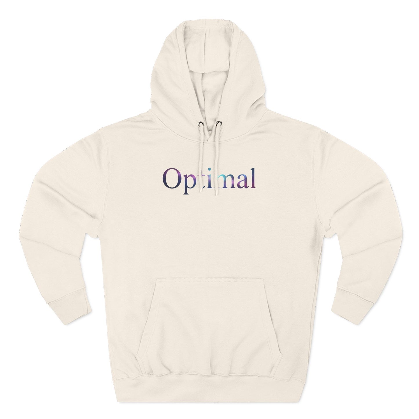 Optimal Hoodie — Cosmic Glow Human Graphic Fleece Hoodie