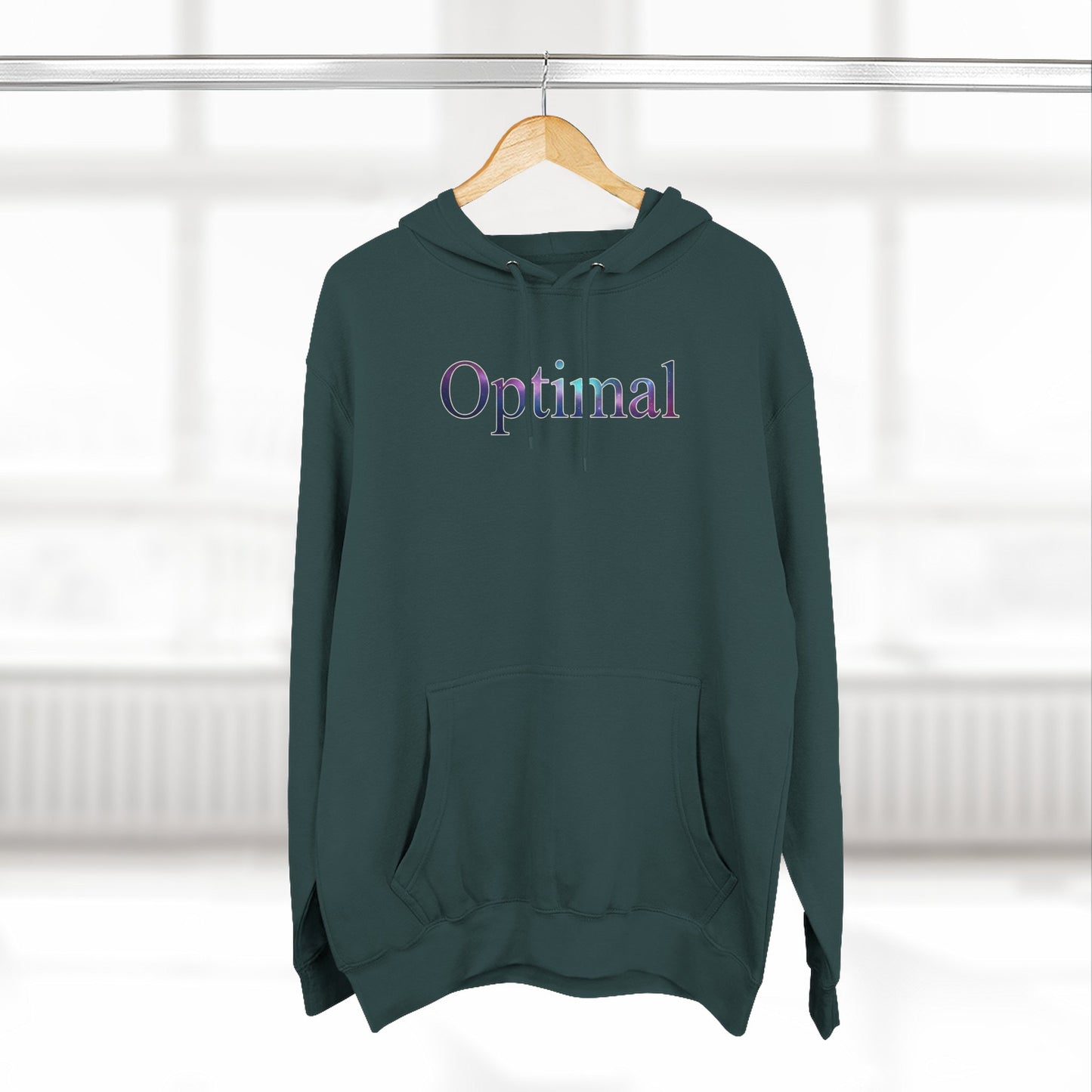 Optimal Hoodie — Cosmic Glow Human Graphic Fleece Hoodie