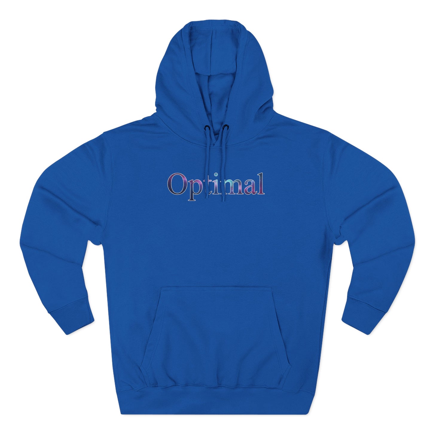 Optimal Hoodie — Cosmic Glow Human Graphic Fleece Hoodie