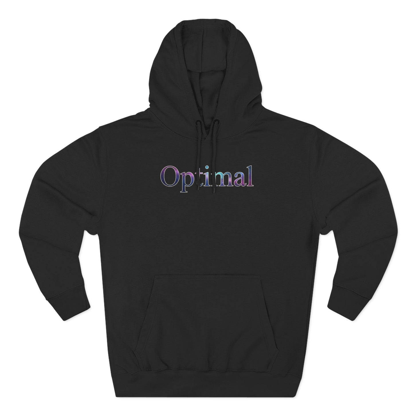 Optimal Hoodie — Cosmic Glow Human Graphic Fleece Hoodie